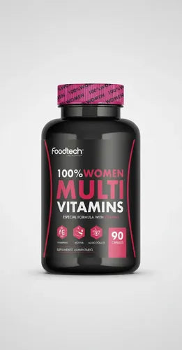 Foodtech - 100% Women Multivitamins 90caps Sin Sabor