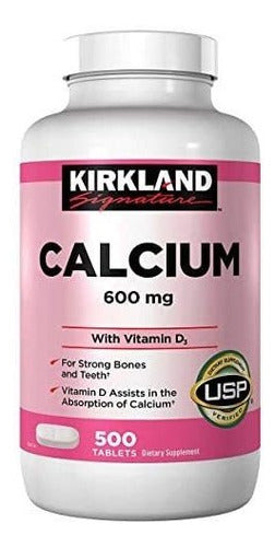 Kirkland- Calcium 600 Miligramos 500 Tabletas