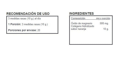 Colágeno Hidrolizado Bolsa Doy Pack Con 200 Grs.