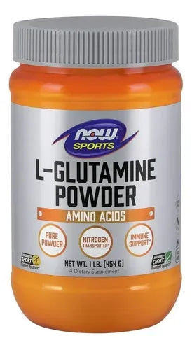 Glutamina Now En Polvo De L-glutamina, Sin Sabor, 454 G