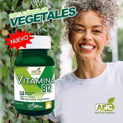 ANC- Vitamina B12 30 Cápsulas Vegetales
