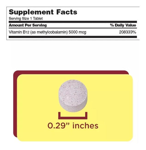 Kirkland - B12 5000 Mcg 300 Cápsulas (disolución Rápida)