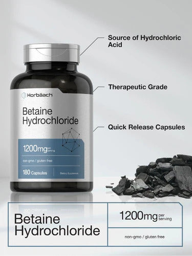 Horbaach- Betaina 1200mg 180 Capsulas