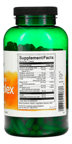 Swanson Complex B Con Vitamina C, 240 Cápsulas, Sabor N/a