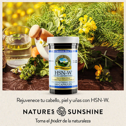 Natures Sunshine - Hsn-w (cabello, Piel, Uñas) 100 Caps