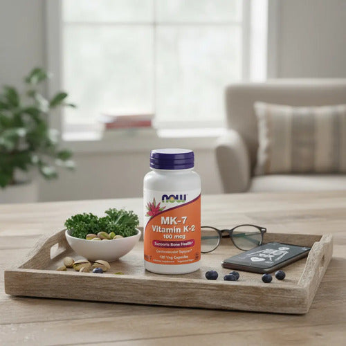 Now Foods - Mk-7 Vitamina K-2, 100 Mcg, 120 Capsulas Veg N/a