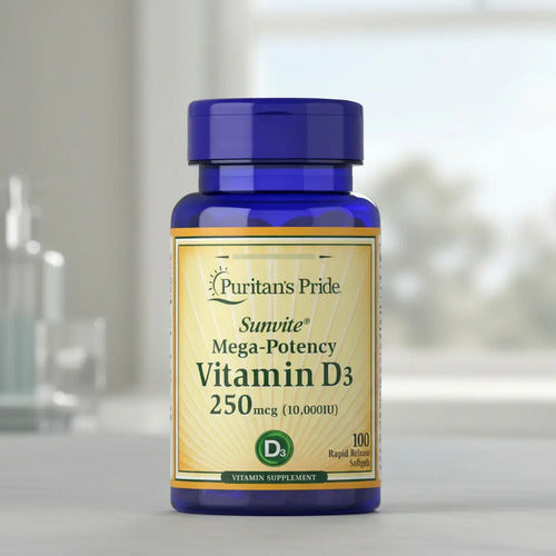 Puritan's Pride - Vitamina D3 250 Mcg 100 Cápsulas Blandas N/a