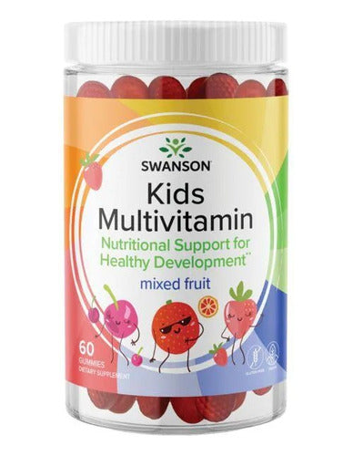 Swanson - Multivitaminas Niño De Frutas Mixtas 60 Gomitas Sabor Sin Sabor