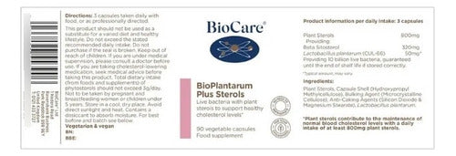 Biocare- Bioplantarum Plus Sterols 90 Cápsulas