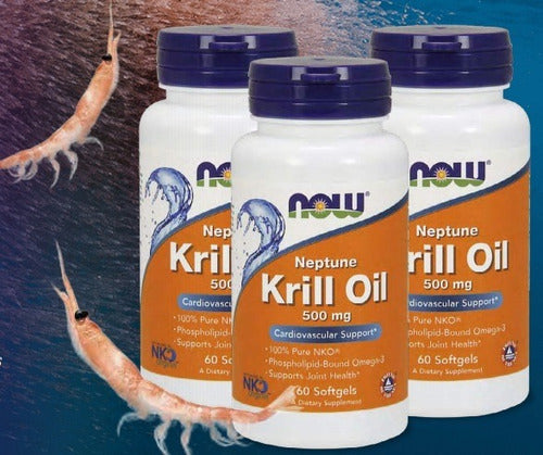 Now - Aceite De Krill ( Now Krill Oil ) 500 Mg. 60 Caps