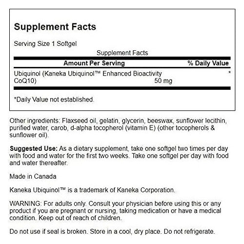 Swanson - Ubiquinol 50 Mg 60 Softgel