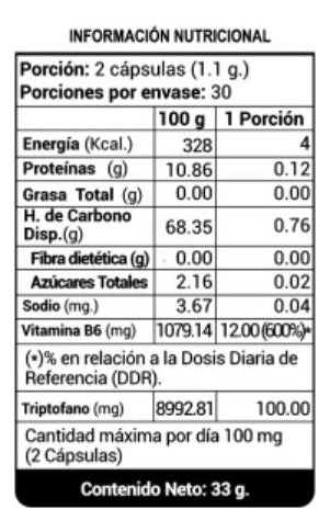 ANC- L-Triptófano + Vitamina B6 60cápsulas