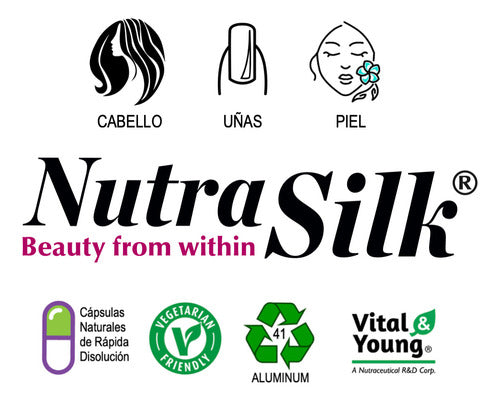 Nutrasilk Colageno Hidrolizado Biotina Vit C Pelo Piel Uñas Sabor Sin