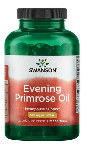 Swanson Aceite De Onagra 500 Mg 250 Sgels Sabor Sin Sabor