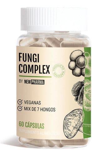 Fungi Complex Mix De 7 Hongos. 60 Cap. Veganas. Newpharma