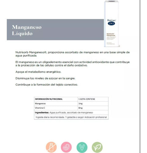 Biocare - Nutrisorb Manganeso Líquido 15ml
