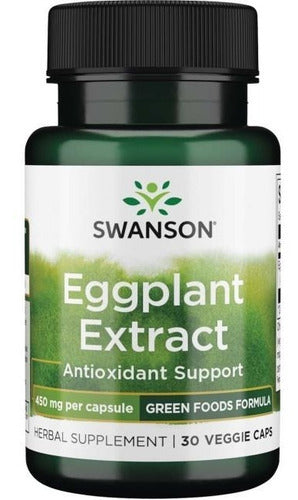 Swanson Extracto De Berenjena 450mg 30 Vegcaps Sabor Sin Sabor