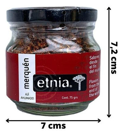Etnia- Merquén Ají Ahumado 75gramos