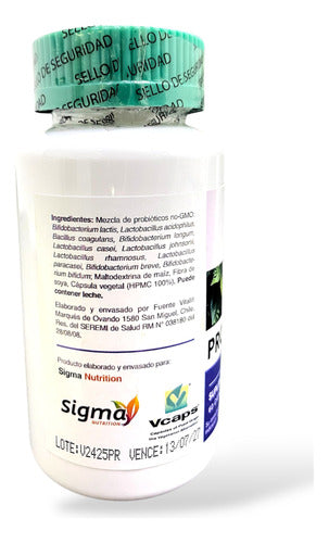 Sigma Nutrition- Probiotico 100billones Salud Digestiva
