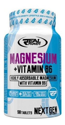 Citrato De Magnesio + B6 90tabletas Real Pharm Sabor Sin Sabor