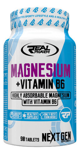 Real Pharm- Citrato De Magnesio+vitamina B6 90tabletas