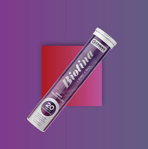 German Energy- Vitamina Biotina Zinc+ Q10 Efervescentes