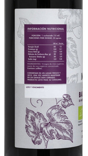 Aceto Balsámico Orgánico 500 Ml