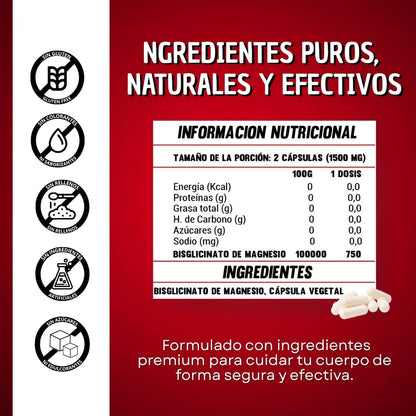 Paul More- Bisglicinato De Magnesio 120capsulas 