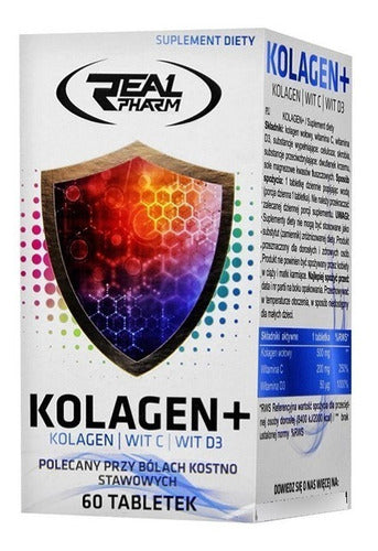 Kolagen+ Real Pharm 60 Tabletas - 60 Días 