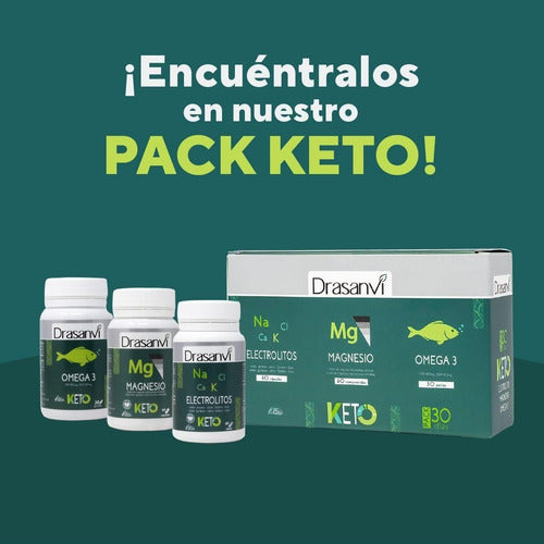 Drasanvi- Pack Keto Magnesio, Omega3 Y Electropower 30 Dias