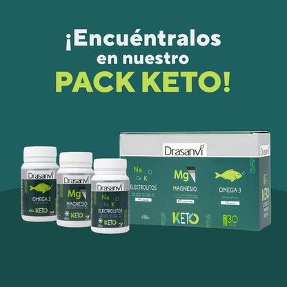 Drasanvi- Pack Keto Magnesio, Omega3 Y Electropower 30 Dias