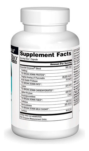 Source Naturals - Essential Enzymes 500mg 60caps