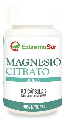 Extremo Sur- Magnesio Citrato 500 Miligramos 90 Cápsulas