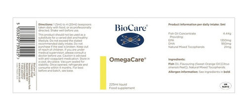 Biocare - Omega 3 - Omegacare 225ml