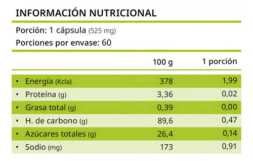 Fuente Vital - Probióticos 100 Billones - 10 Cepas - 60 Cáps