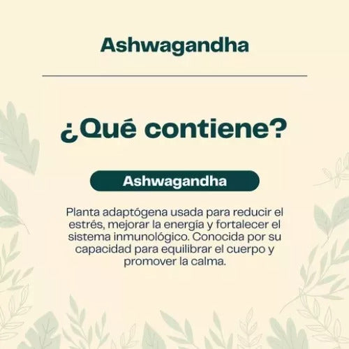 Fuente Vital Ashwagandha 60 Capsulas 640 Mg Ansiedad/estres