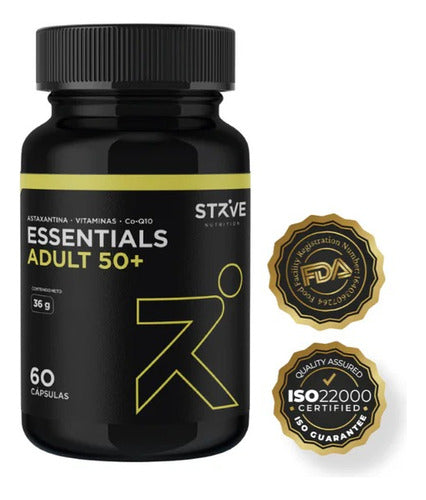 Strive  Nutrition- Essentials - Adult 50+ Multivitamínicos 60cápsulas