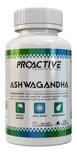 Proactive- Ashwagandha 450 Miligramos 120 Cápsulas