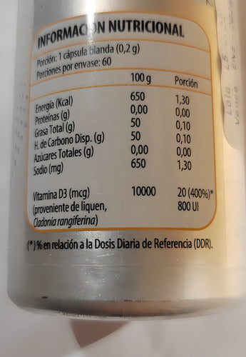 Newscience- Vitamin Up Vitamina D3 800 Ui Vegana 60 Capsulas