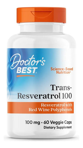 Doctor Best Trans Resveratrol C/ Resvinol 100 Mg 60 Cápsulas Sin Sabor