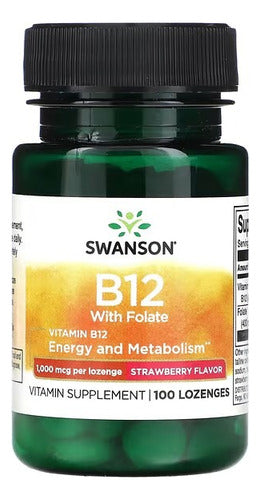 Swanson- B12 Cyanocobalamin 1.000mcg 100lozenges