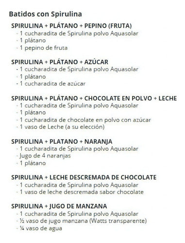 Spirulina Raw 600 G Polvo 100% Orgánico Aquasolar