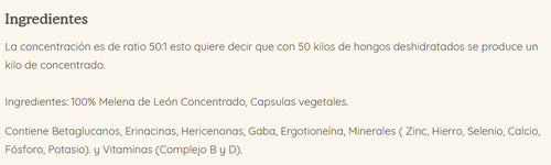 Keho Fungi- Melena De León Concentración 3.1 - 30 Mililitros