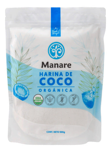 Manare - Harina de Coco Orgánica 500 gramos