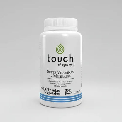 Touch - Super Vitaminas Y Minerales 60 Cápsulas N/a