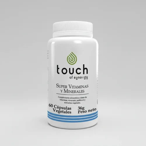 Touch - Super Vitaminas Y Minerales 60 Cápsulas N/a