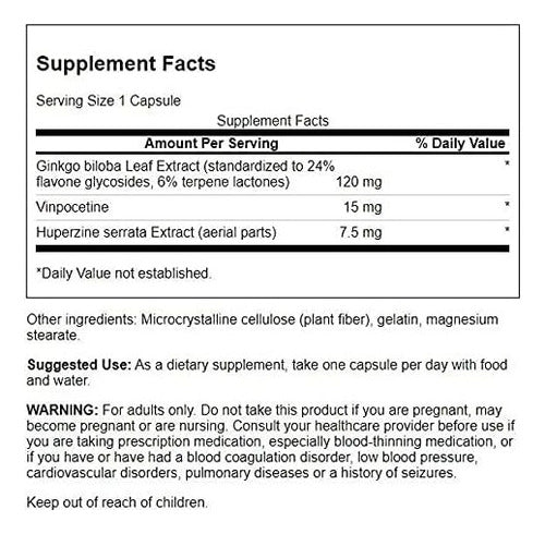 Swanson- Memoria Complex Potencia Mental 60capsulas