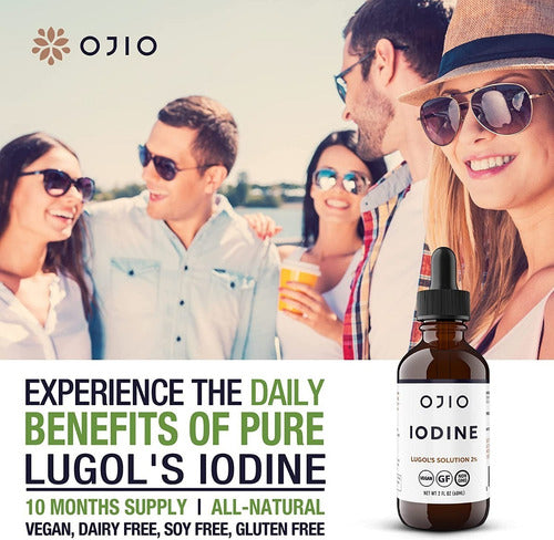 Ojio Solución De Yodo Lugol - Apoyo Tiroideo- 30 Ml