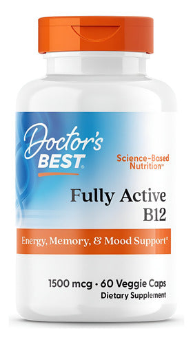 Doctor's Best Vitamina B12 Fully Active 60 Cápsulas 1500mg