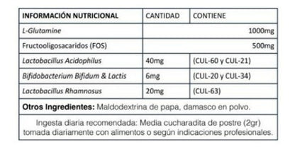 Biocare - Mindlinx Powder - En Polvo Con Glutamina 60 Grs